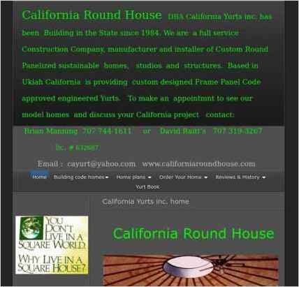 snapshot of home page