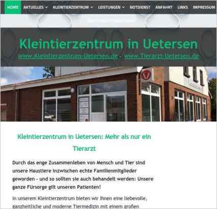 snapshot of home page