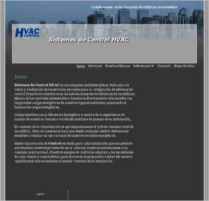 snapshot of home page