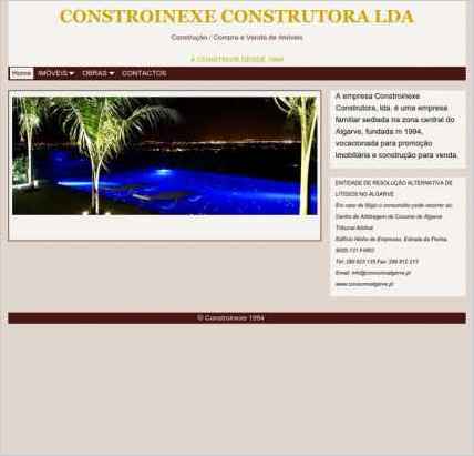 snapshot of home page
