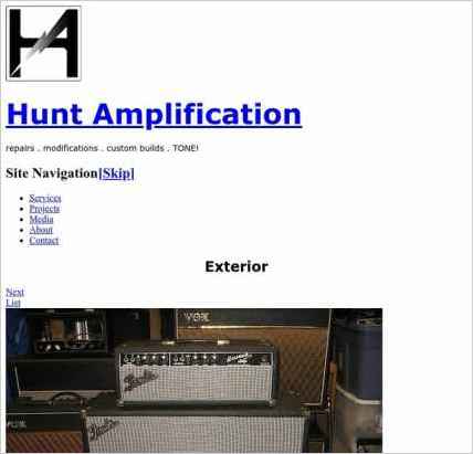 snapshot of another page on this website