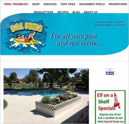 snapshot of home page