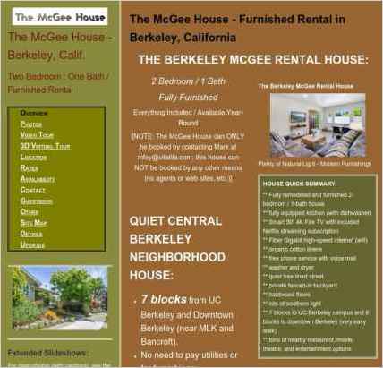 snapshot of home page