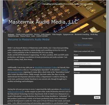 snapshot of home page