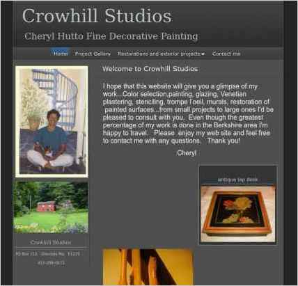 snapshot of home page