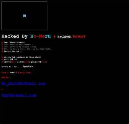 snapshot of home page