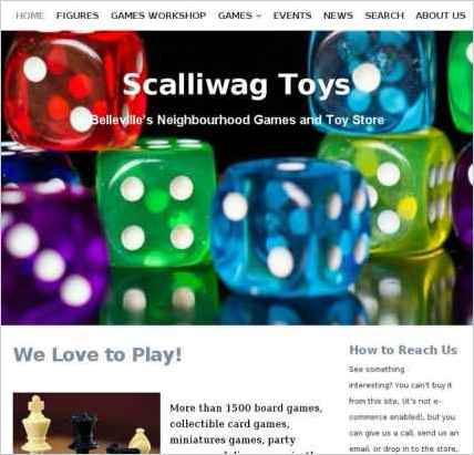 snapshot of home page