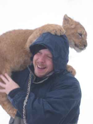Paul with a lion on his head Paul with a lion on his head