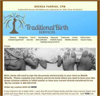 snapshot of another page on this website