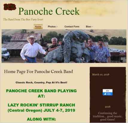 snapshot of home page