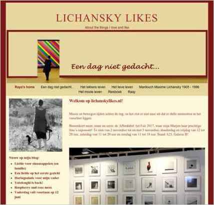 snapshot of home page
