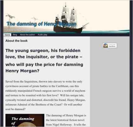 snapshot of home page