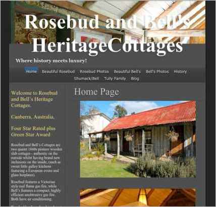 snapshot of home page