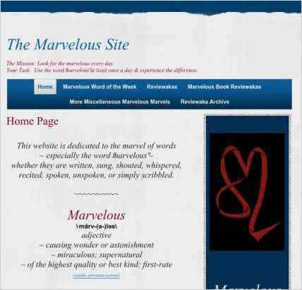 snapshot of home page