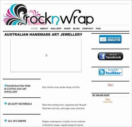snapshot of home page