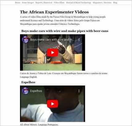 snapshot of another page on this website