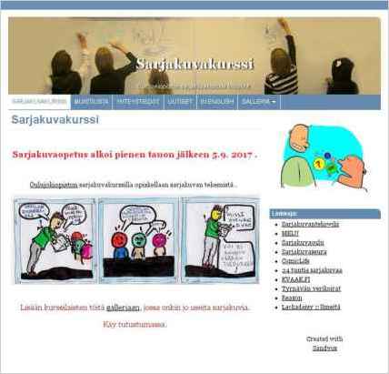 snapshot of home page