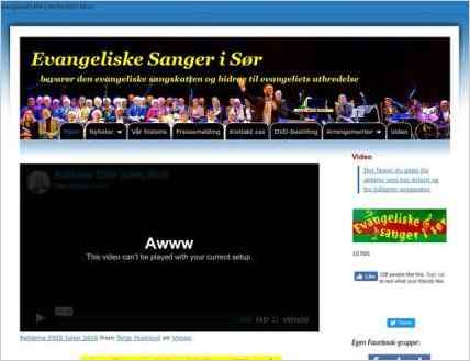 snapshot of home page