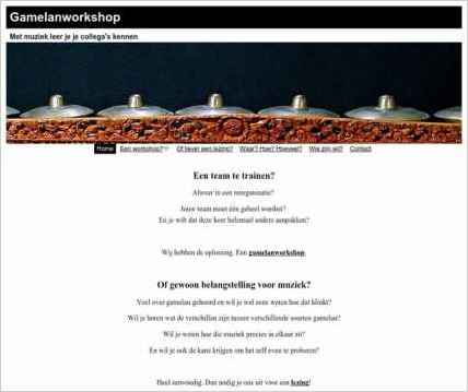 snapshot of home page