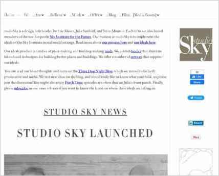 snapshot of home page