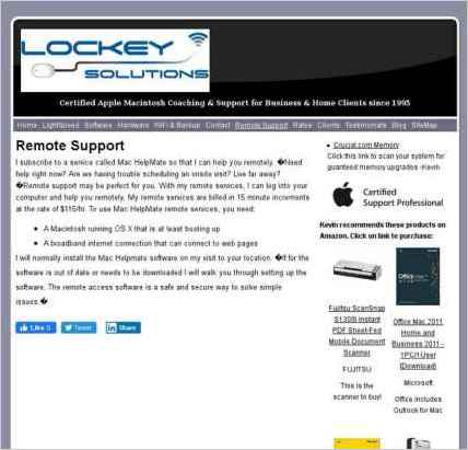 snapshot of another page on this website