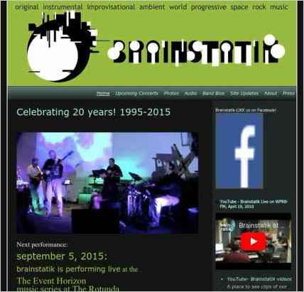 snapshot of home page