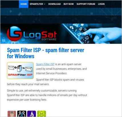 snapshot of home page