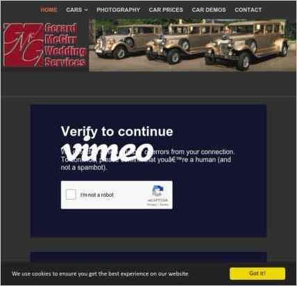 snapshot of home page