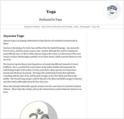 snapshot of home page