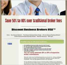 Discount Business Brokers USA - Save 50% to 80% Over Traditional Broker Fees!