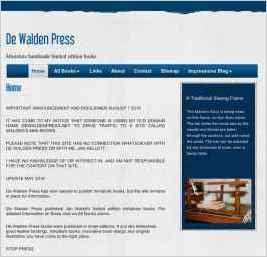 De Walden Press Miniature Handmade Books