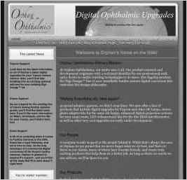 Orphan Ophthalmics Home on the Web